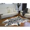 Homeroots 5.25 x 7.5 in. Cowhide Rug and Throw - Zebra Black White 317167 - alternate 2